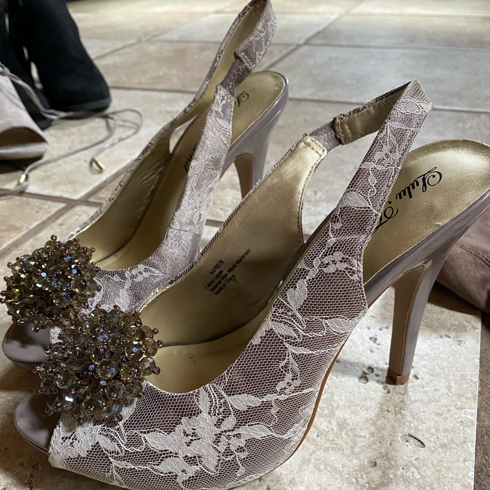 Lace heels